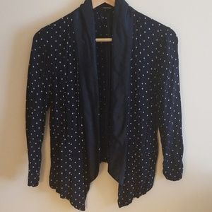 Maurices Navy Polka Dot Blazer Size M